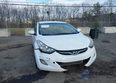 2013 Hyundai Elantra Gls from USA, damaged, VIN 5NPDH4AEXDH273581